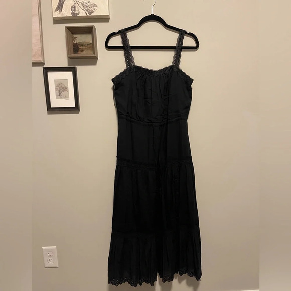 Paige | Amity Tiered Eyelet Hem Dress Graduation Whimsigoth - Picture 4 of 7